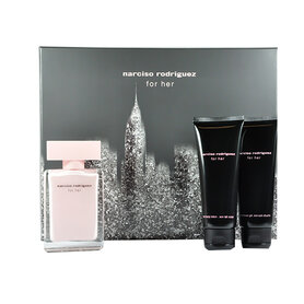 Narciso Rodriguez for her gift set 50 ml eau de parfum + 50 ml body lotion + 50 ml shower gel