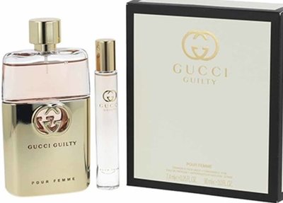 Gucci Guilty Poure Femme Gift Set 90ml eau de parfum + 7.4ml Roller Ball