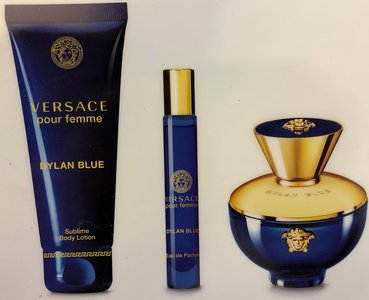 Versace Pour Femme Dylan Blue Gift set 100 ml eau de parfum spray + 10 ml edp + 150 ml body lotion 
