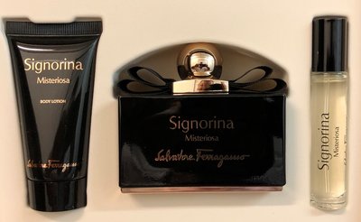 Salvatore Ferragamo Signorina Misteriosa Gift Set 100 ml eau de parfum + 10 ml edp mini + 50 ml body lotion 