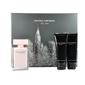 Narciso Rodriguez for her gift set 50 ml eau de parfum + 75 ml body lotion + 75 ml shower gel