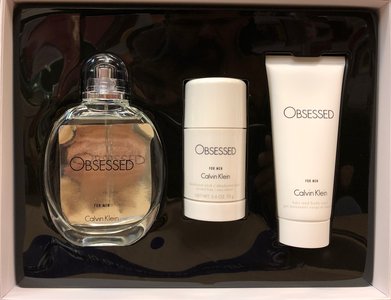 Calvin Klein Obsessed Men Gift set 125ml eau de toilette + 100ml hair & bodywash + 75 gr deodorant stick