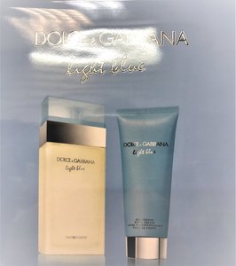 Dolce & Gabbana Light Blue Gift Set 100ml EDT Spray + 100ml Refreshing Body Cream